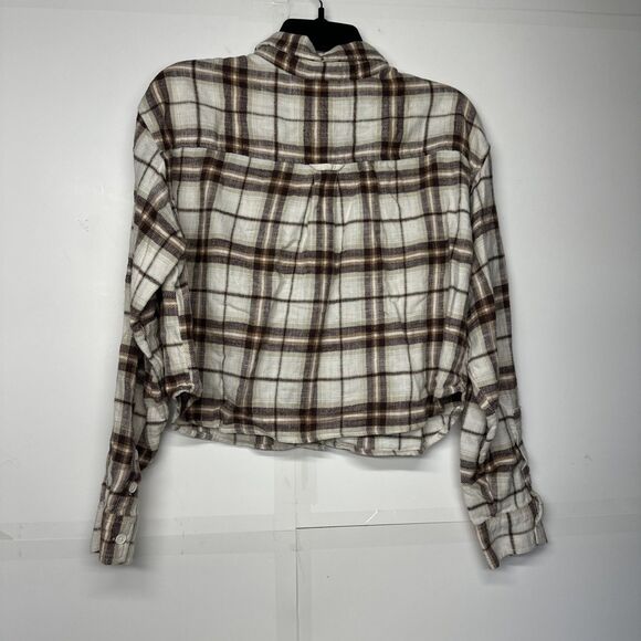 American Eagle Outfitters women’s cropped flannel Size Small - Picture 9 of 9